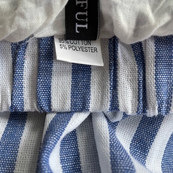 Zaful smocked pinstripe top and skirt duo set. New without tags. Never worn. - Picture 6 of 11